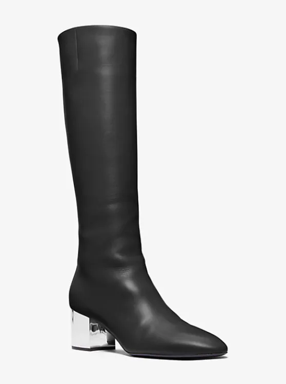 Michael Kors Ali Leather Boot | BLACK Best Sale