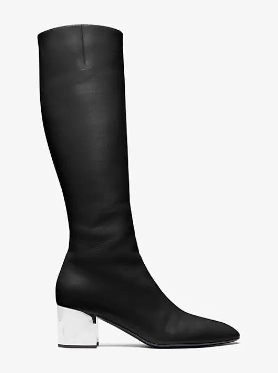 Michael Kors Ali Leather Boot | BLACK Best Sale