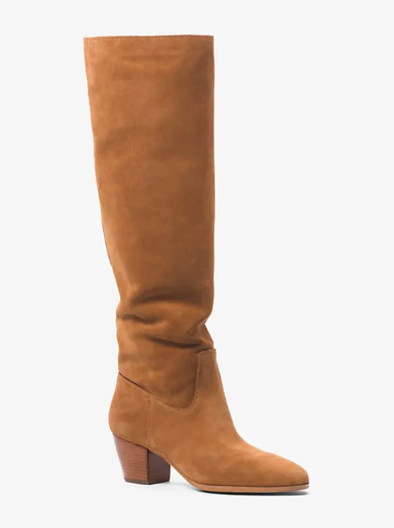 Michael Kors Avery Suede Boot ACORN Cheap