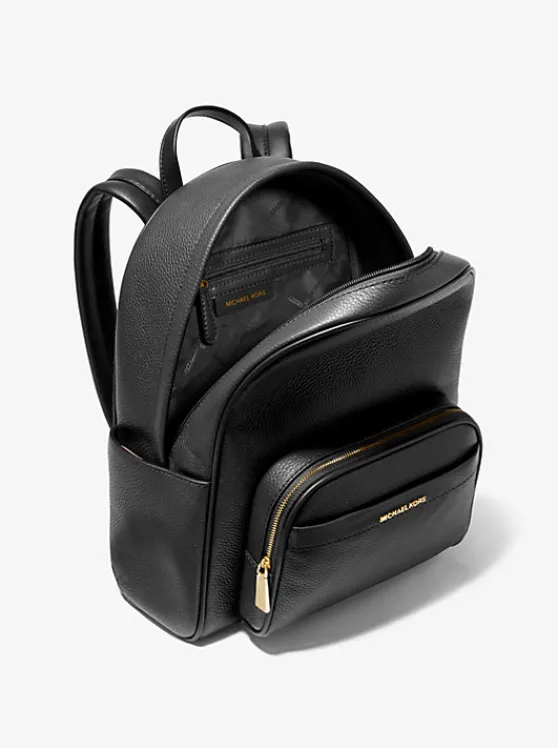 Michael Kors Bex Medium Pebbled Leather Backpack BLACK Flash Sale