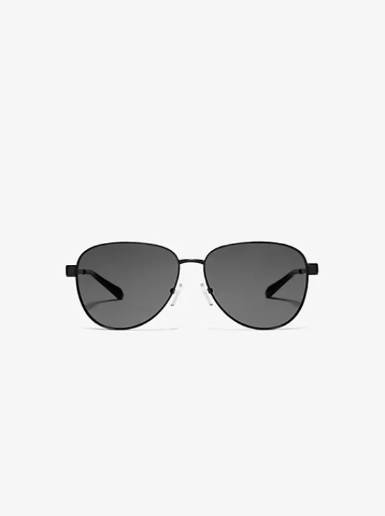 Michael Kors Biarritz Sunglasses BLACK Flash Sale