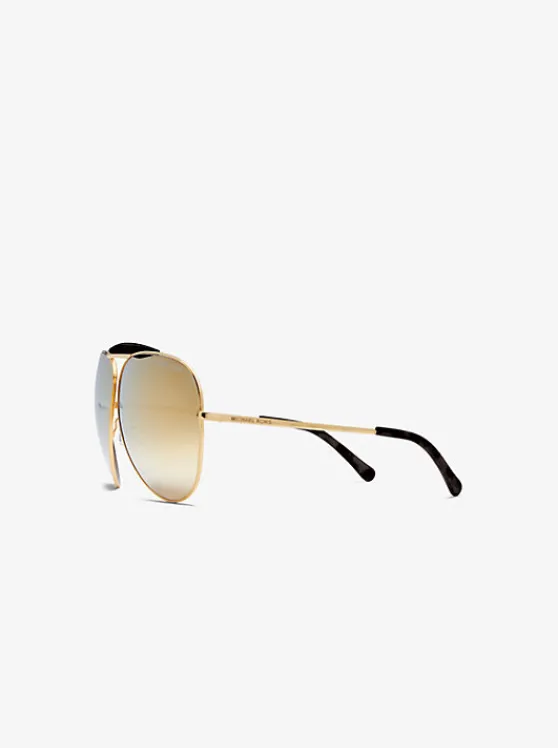 Michael Kors Bleecker Sunglasses GOLD/BLACK Clearance