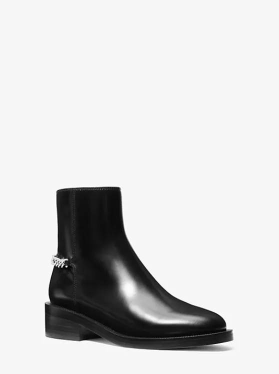 Michael Kors Carlisle Leather Boot BLACK Online