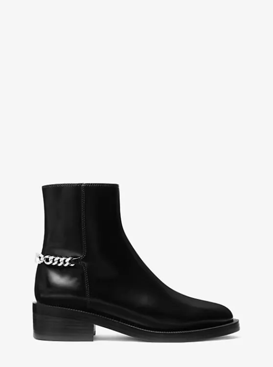 Michael Kors Carlisle Leather Boot BLACK Online