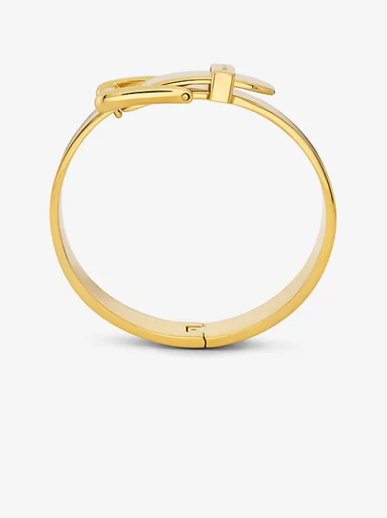 Michael Kors Colby Large Precious Metal-Plated Brass Bangle | GOLD Cheap