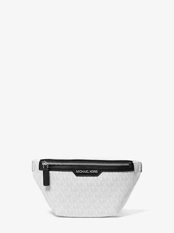 Michael Kors Cooper Mini Logo Belt Bag BRIGHTWHT Outlet