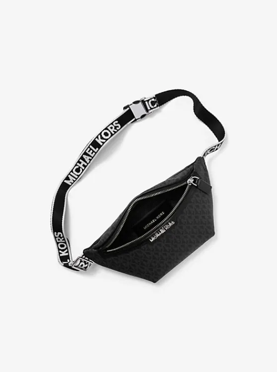 Michael Kors Cooper Mini Logo Belt Bag BLACK Flash Sale