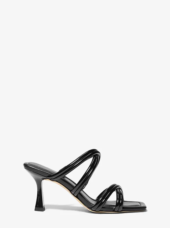 Michael Kors Corrine Patent Sandal BLACK Best Sale