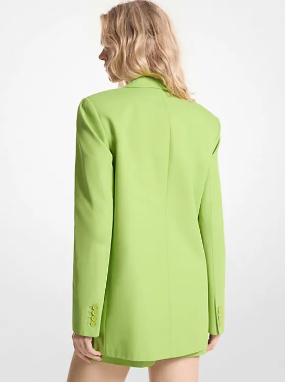 Michael Kors Cotton Blend Twill Blazer GREENAPPLE Discount