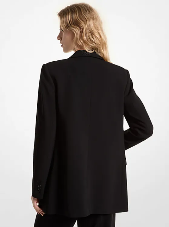 Michael Kors Crepe Boyfriend Blazer | BLACK Shop