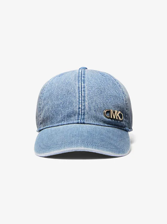 Michael Kors Denim Baseball Hat BLUEVINTAGEWASH Best Sale