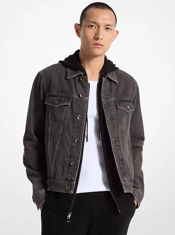 Michael Kors Denim Trucker Jacket CHARCOALWASH Store