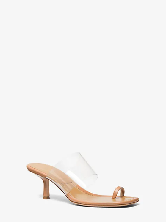 Michael Kors Dionne Leather Sandal | SUNTAN Best