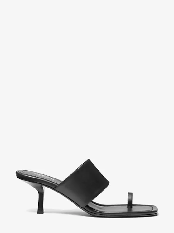 Michael Kors Dionne Leather Sandal | BLACK Best