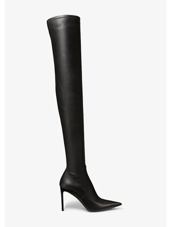 Michael Kors Elle Leather Boot BLACK Online