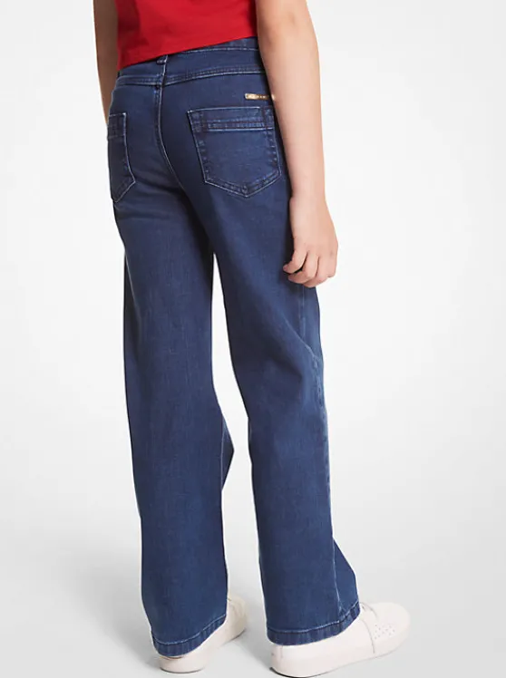 Michael Kors Embellished Stretch Cotton Jeans DENIM Best Sale