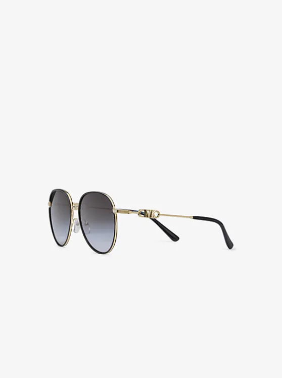 Michael Kors Empire Aviator Sunglasses BLACK Discount