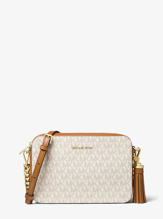 Michael Kors Ginny Medium Logo Crossbody Bag VANILLA Outlet