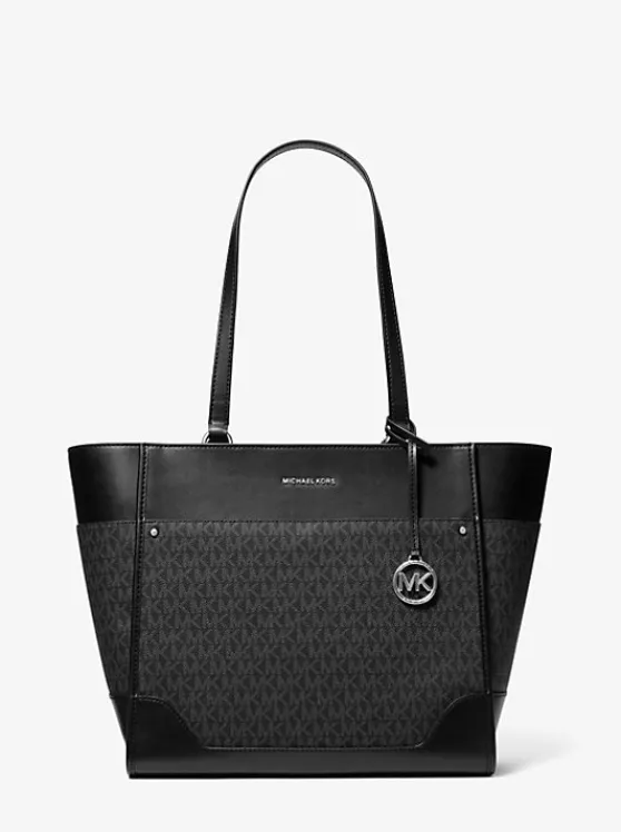 Michael Kors Harrison Large Logo Tote Bag BLACK Best Sale