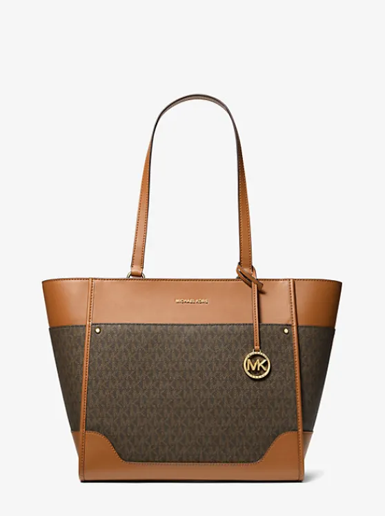 Michael Kors Harrison Large Logo Tote Bag BRN/ACORN Cheap