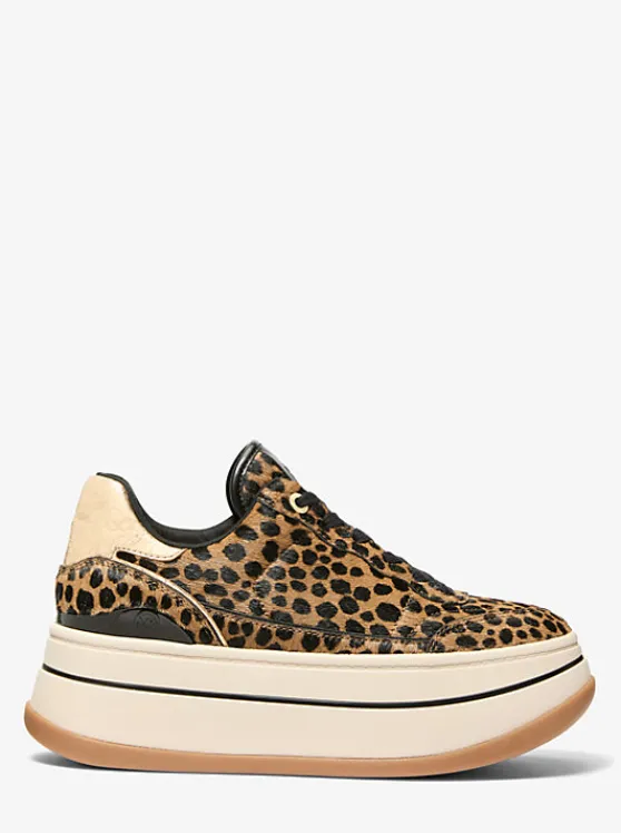 Michael Kors Hayes Cheetah Print Calf Hair Platform Sneaker HUSKMULTI Shop