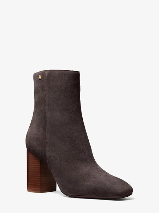 Michael Kors Hazel Suede Boot | CHOCOLATE Clearance