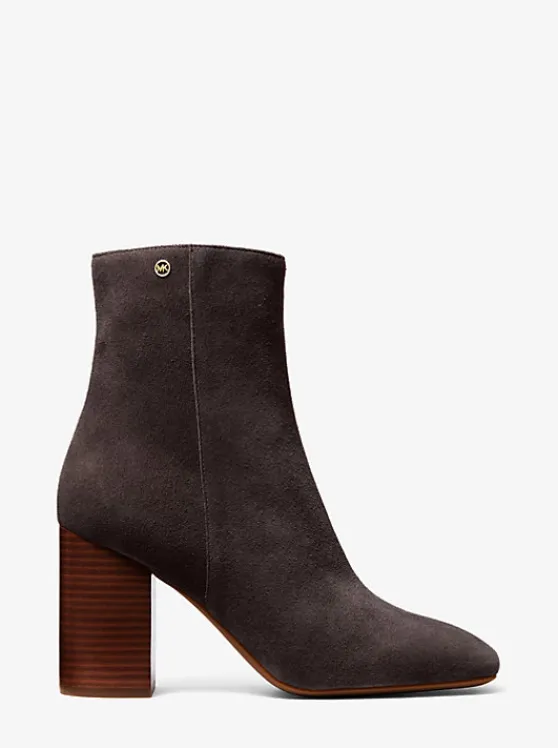 Michael Kors Hazel Suede Boot | CHOCOLATE Clearance