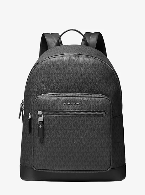 Michael Kors Hudson Logo Backpack BLACK Outlet