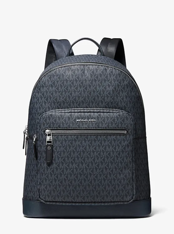 Michael Kors Hudson Logo Backpack ADMRL/PLBLUE Fashion