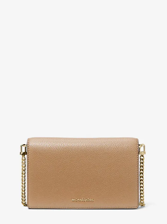 Michael Kors Jet Set Medium Pebbled Leather Crossbody Bag Discount