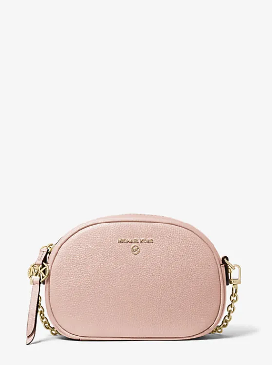 Michael Kors Jet Set Small Pebbled Leather Convertible Camera Bag SOFTPINK Flash Sale