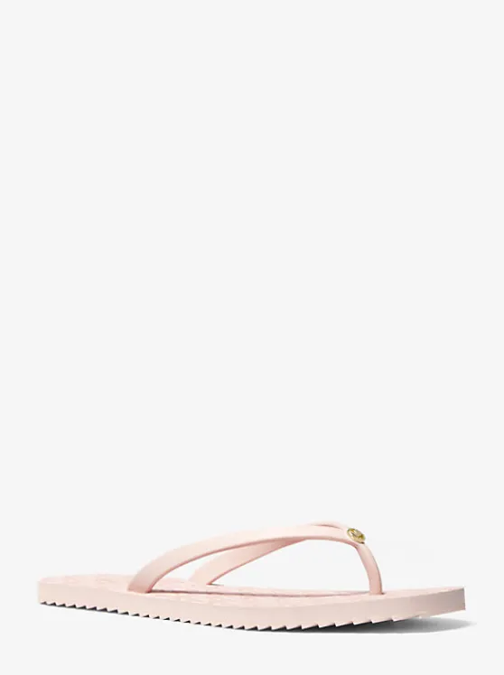 Michael Kors Jinx Logo Flip Flop SOFTPINK Hot