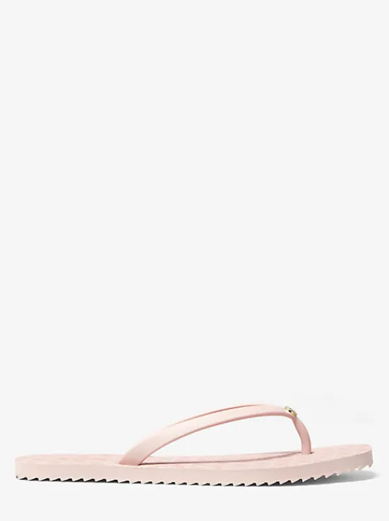 Michael Kors Jinx Logo Flip Flop SOFTPINK Hot