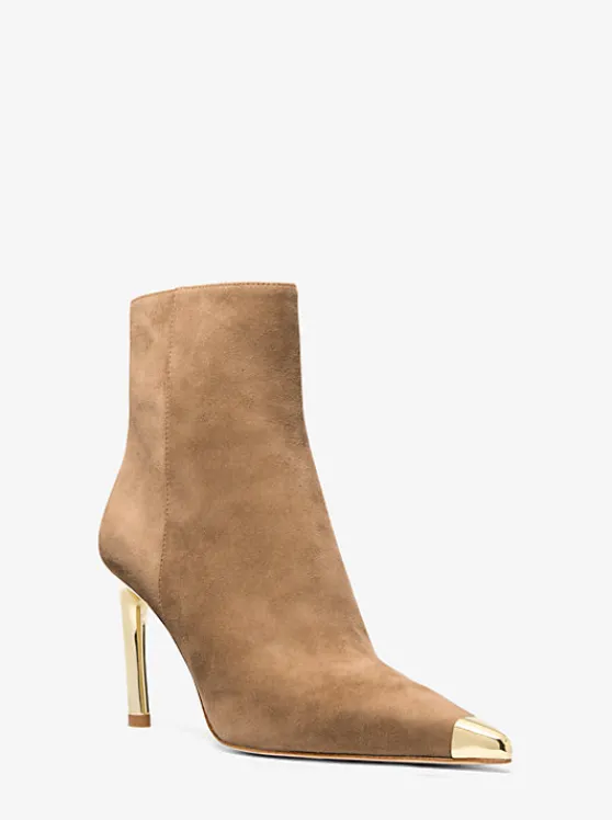 Michael Kors Kasia Suede Boot HUSK Fashion