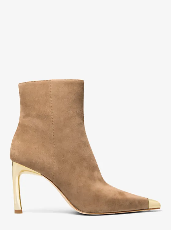 Michael Kors Kasia Suede Boot HUSK Fashion