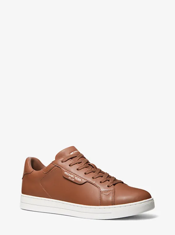 Michael Kors Keating Leather Sneaker LUGGAGE Online