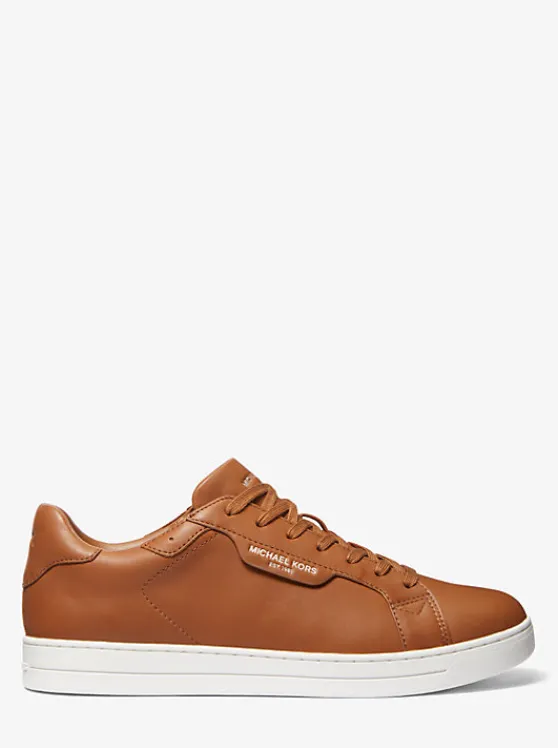 Michael Kors Keating Leather Sneaker LUGGAGE Online