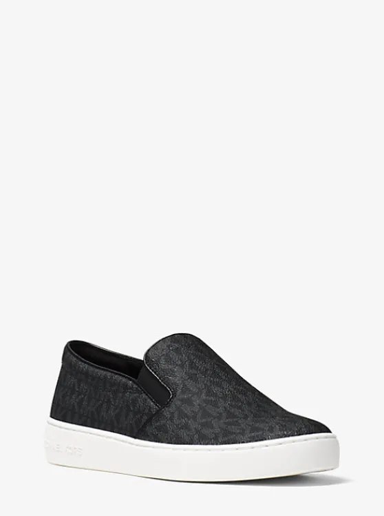 Michael Kors Keaton Logo Slip-On Sneaker BLACK Clearance