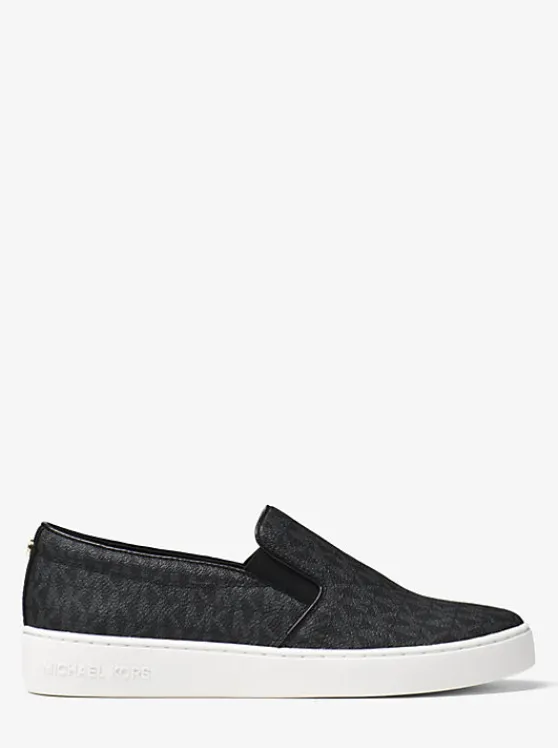 Michael Kors Keaton Logo Slip-On Sneaker BLACK Clearance