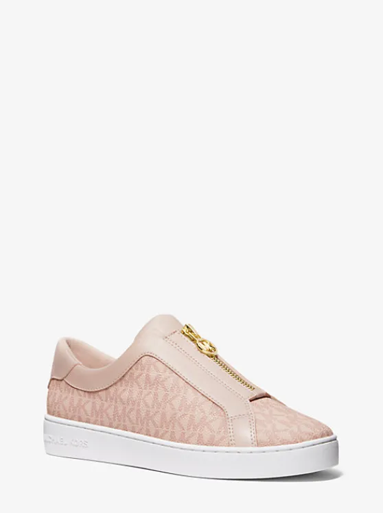 Michael Kors Keaton Signature Logo Zip-Up Sneaker BALLET Store