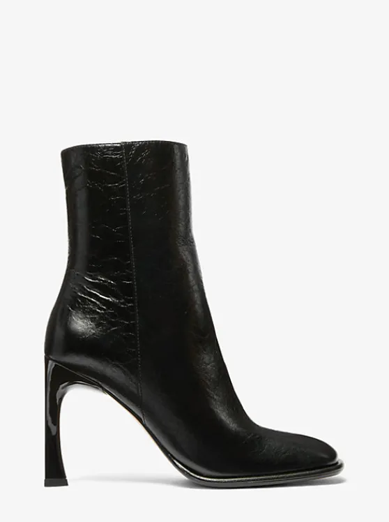 Michael Kors Kelsea Crackled Leather Boot BLACK Online