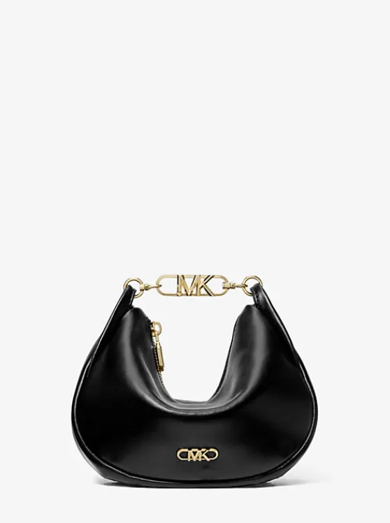 Michael Kors Kendall Small Leather Shoulder Bag BLACK Online