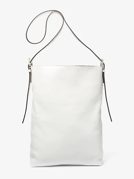 Michael Kors Kiera Leather Hobo Bag OPTICWHITE Best