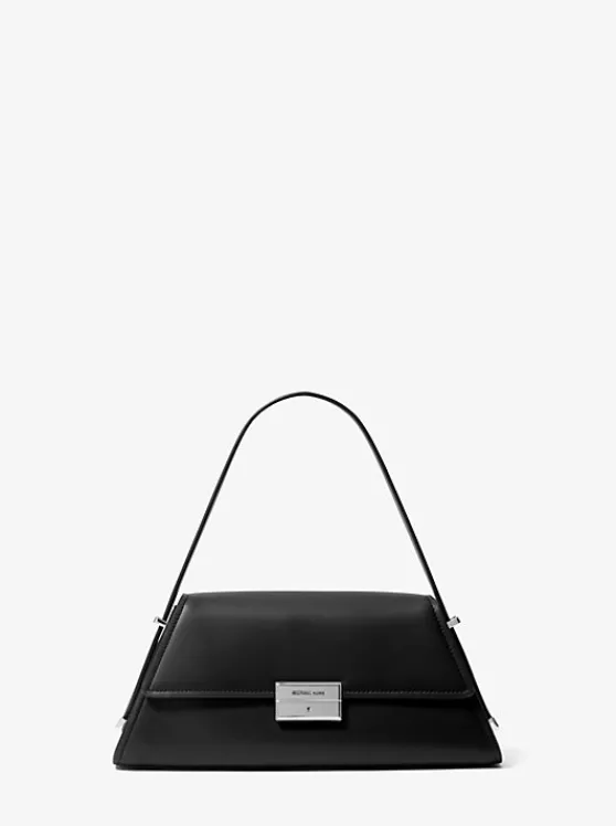 Michael Kors Ludlow Medium Leather Shoulder Bag | BLACK Hot