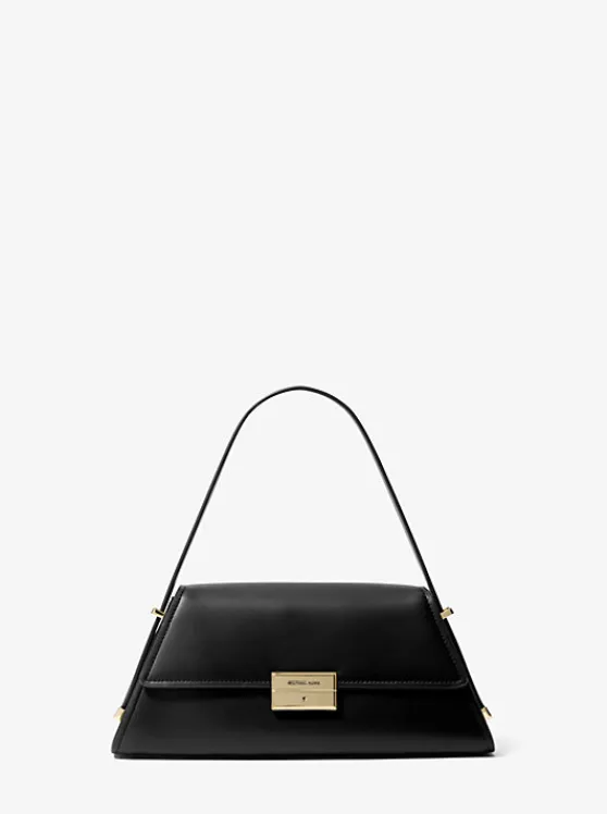 Michael Kors Ludlow Medium Leather Shoulder Bag BLACK Shop