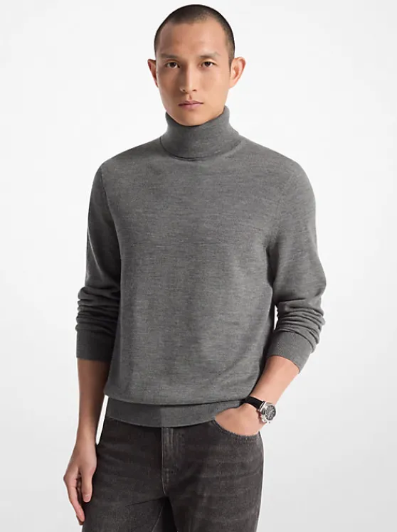 Michael Kors Merino Wool Turtleneck Sweater | ASH Outlet