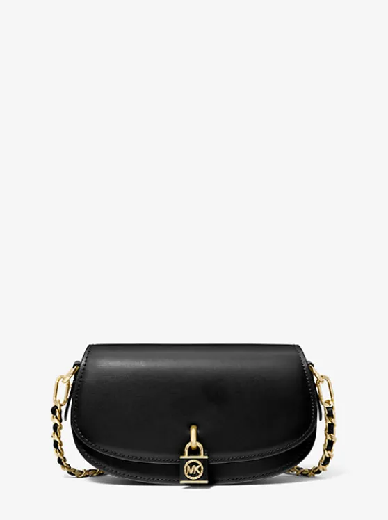 Michael Kors Mila Small Leather Shoulder Bag BLACK Store