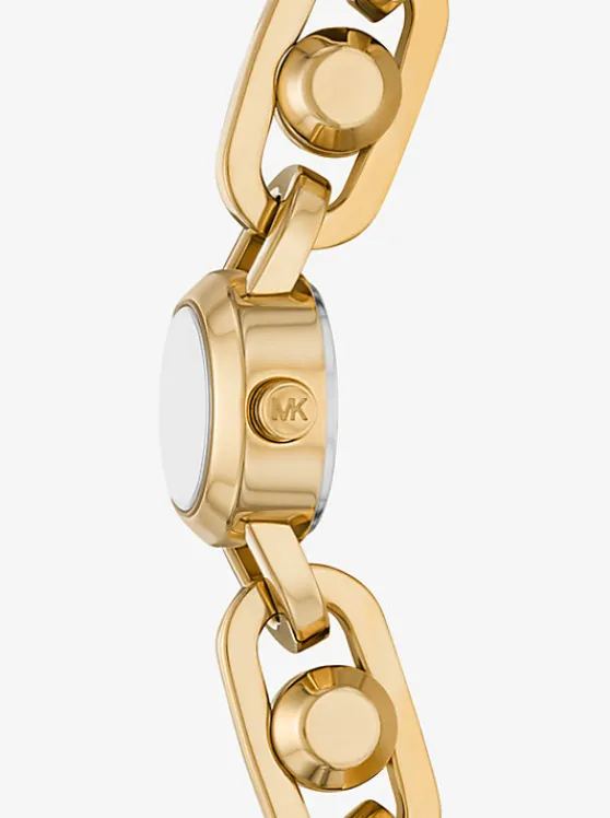 Michael Kors Mini Astor Link -Tone Bracelet Watch GOLD Online