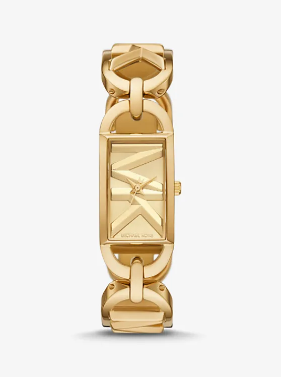 Michael Kors Mini Empire -Tone Watch GOLD Cheap