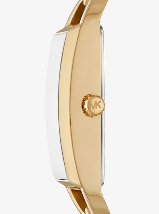 Michael Kors Mini Empire -Tone Watch GOLD Cheap